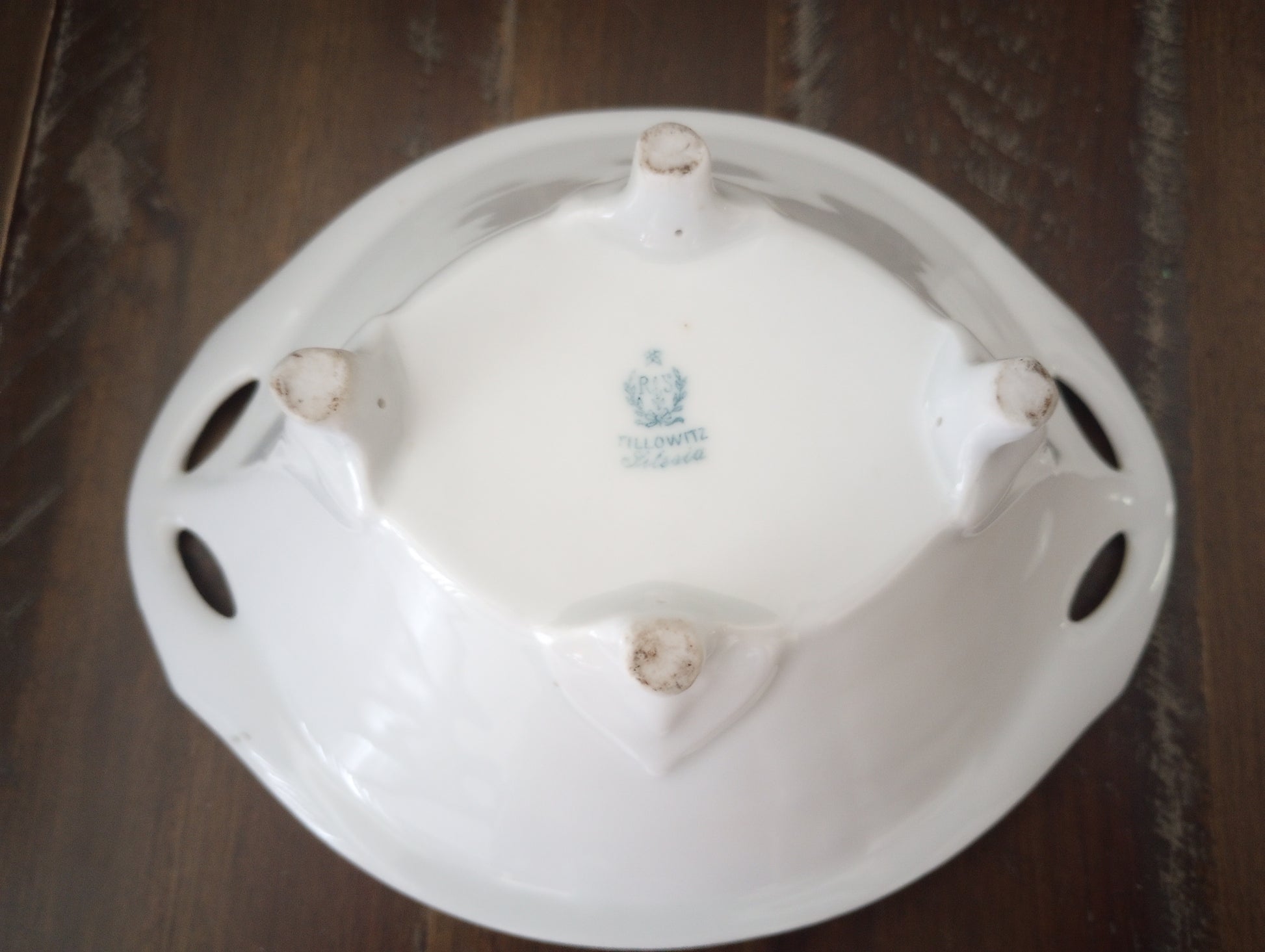 Hand painted Antique R S  Tillowitz Silesia Serving Bowl Circa 1930's (approx.)